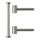 ELLEN Partie d'aile 3 pcs bois, sans Nb, roulettes nickelées Ø 15, poids porte 60 kg-1
