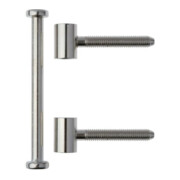 ELLEN Partie d'aile 3 pcs bois, sans Nb, roulettes nickelées Ø 15, poids porte 60 kg-1