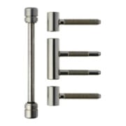 ELLEN Paumelle design FK, 3 pcs nickel mat, rouleaux ø 15, poids porte 60 kg-1