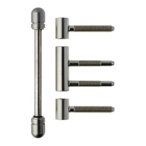 ELLEN Paumelle design RK, 3 pcs nickel mat Ø rouleaux 15, poids porte 60 kg