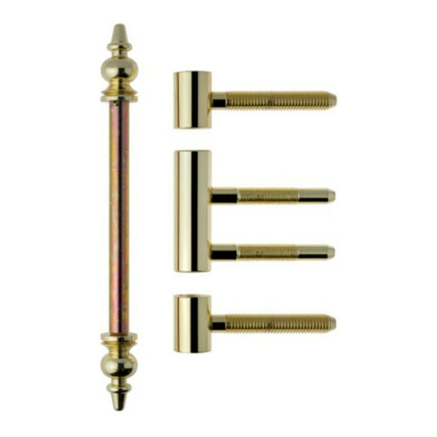 ELLEN Paumelle Design ZK, 3 pcs dorées, rouleaux ø 15, poids porte 60 kg