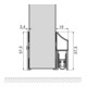 ELLEN Plaque de protection autocollante argent DIY Progr., L 1000 mm-1
