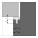ELLEN Profil de frappe de porte 0680, simple face, EV gris DIY Progr., L 5m-3