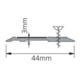 ELLEN Profil de seuil SP44 à visser alu anodisé, L 1000 x l 44 mm-4