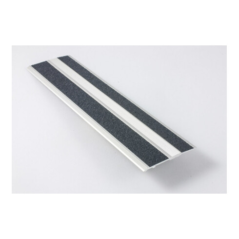ELLEN Profil de seuil SP55 à visser alu gris/noir, Lg 1000 x Larg 55 mm