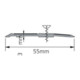 ELLEN Profil de seuil SP55 à visser alu, larg. 55 x L 1000 mm-2