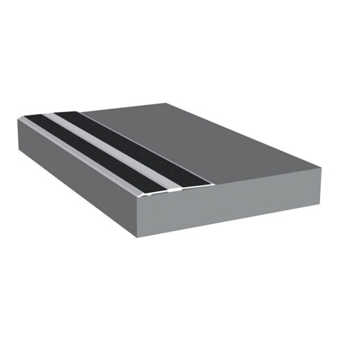 ELLEN Profil de seuil SP69 à visser alu gris, L 69 x P 1000 mm
