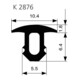ELLEN Profil d'escalier K 2876 rainuré demi-rond W-KF noir, L10,4 x H8,2-1