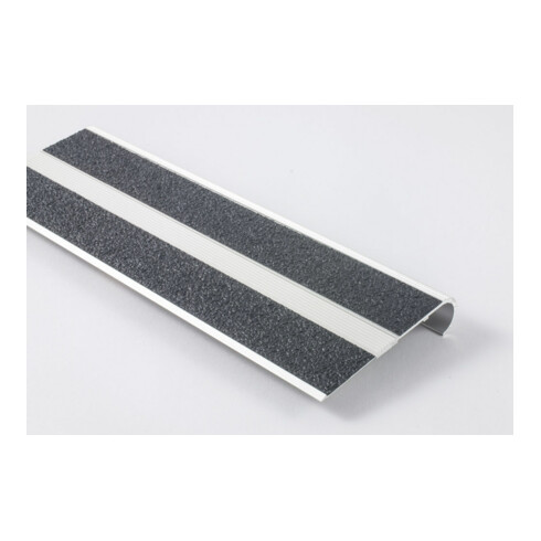 ELLEN Profilé d'escalier TP55 à visser alu noir, L55 x H17 x P1000