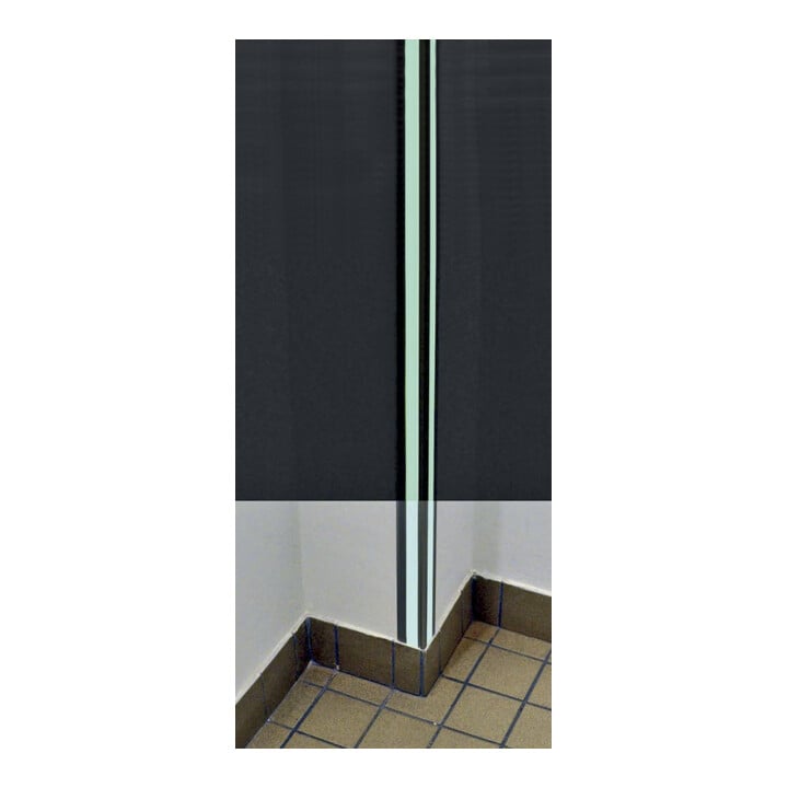 ELLEN Protection bord de mur MS50 à visser alu gris, L50 x H50 x L1000