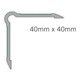 ELLEN Protection de bord de mur MS40 à coller Alu orange, L1000 x H40 x P40-4