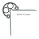 ELLEN Protection de bordure MS60 à visser Alu orange, L1000 x H60 x P60-4
