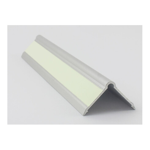 ELLEN Protection de bordure murale MS40 à coller alu gris, L40 x H40 x L1000