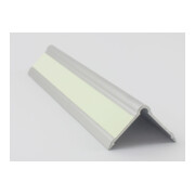 ELLEN Protection de bordure murale MS40 à coller alu gris, L40 x H40 x L1000-1