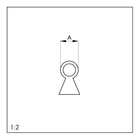 ELLEN Queue d’aronde 103-3mm simple face silicone marron, Ø 6, L100m