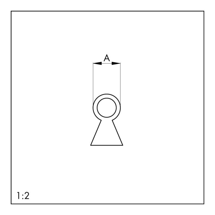 ELLEN Queue d’aronde 103-3mm simple face silicone marron, Ø 6, L100m