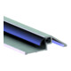 ELLEN Rail de butée de porte AKW 2 à visser alu argenté, L1000 x H15 x P50-1