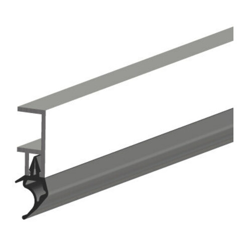 ELLEN Rail d'étanchéité ARP Plus à visser alu argent, H21 x L2300