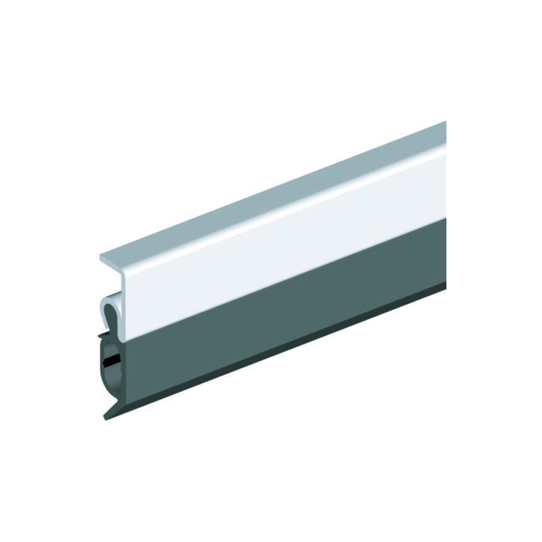 ELLEN Rail d'étanchéité Elro XL à clouer alu argent, H20xL2300, SPmax.13