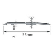 ELLEN Schwellenprofil SP55 z. schrauben Alu grau, Br 55 x L 1000mm-4