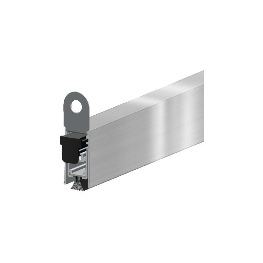 ELLEN Türabsenkdichtung EllenMatic Brush 1803755, 1083mm silber