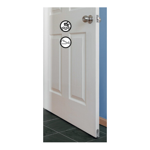 ELLEN Türabsenkdichtung EllenMatic Brush 1803756, 1208mm silber