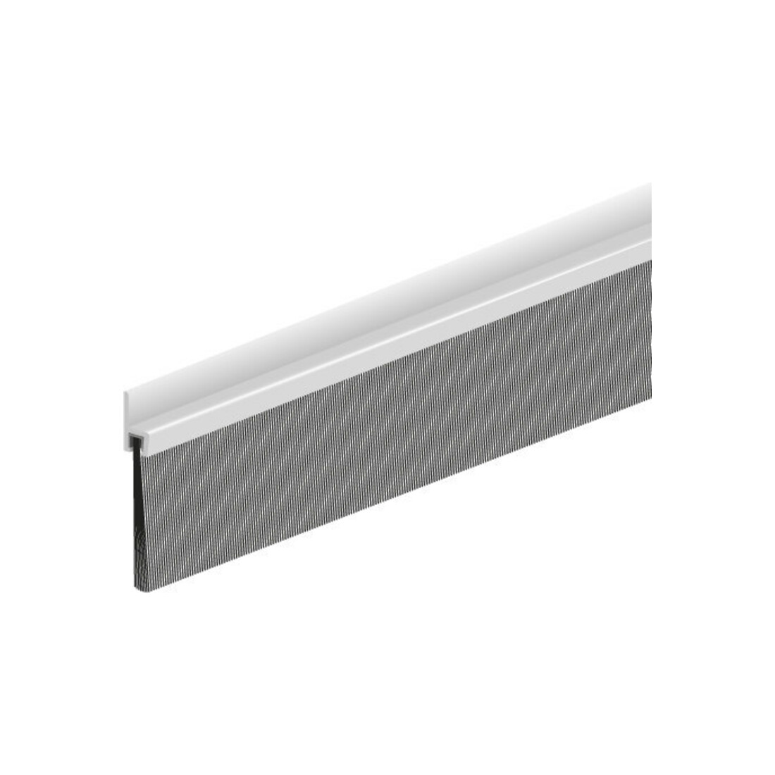 ELLEN Türbodendichtung IBS 60 ungebohrt, Alu silber, H60 x L1000, BH40