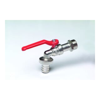 Elmar Jung Auslaufkugelhahn Messing matt verchromt 1/2"