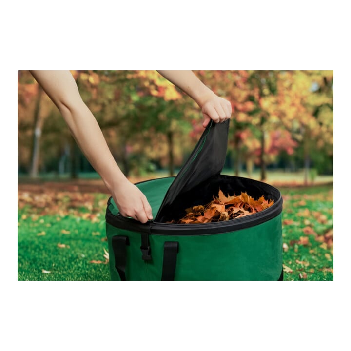 Elmar Jung Sac à déchets de jardin Close pop up 150 l avec couvercle Polyester