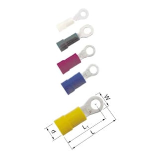 Elpress Ringkabelschuh A4685R gelb 4-6qmm M8