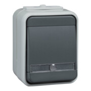 Elso Bouton-poussoir 1 contact NO AP, clair, gris clair/gris foncé ELG442119-1