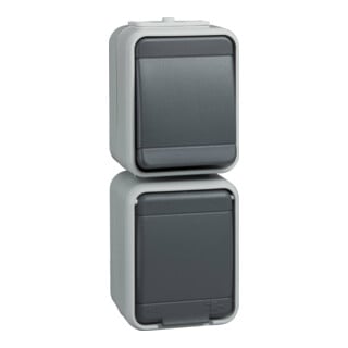 Elso Kombination AP44 encastré lumière / gris basalte 448629
