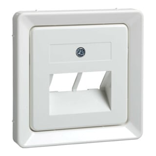Elso Plaque centrale UAE 2xRJ45 blanc pur 503664