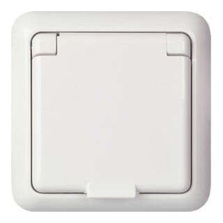 Elso Prise encastrée IP44 blanc pur 225044