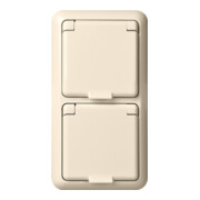 Elso UP-Steckdose 2-fach IP44 reinweiß 225414-3