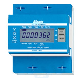 ELTAKO Compteur triphasé bidirectionnel DSZ15DZ-3x80A certifié MID