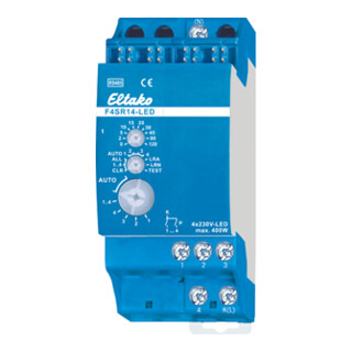Eltako Funk-Stromstoßrelais RS485, 4 Kanal F4SR14-LED