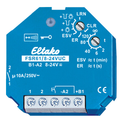 Eltako Funkaktor Stromstoßschalt. FSR61/8-24V UC