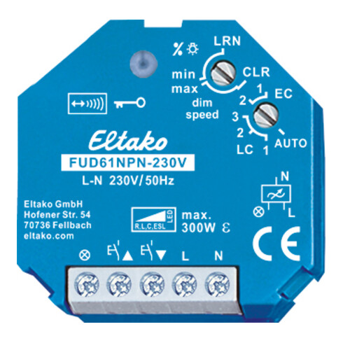 Eltako Funkaktor Universal Dimmschalter FUD61NPN-230V