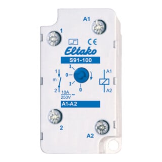 Eltako Interrupteur à impulsion pour encastré/surface 1S 10A S91-100-12V