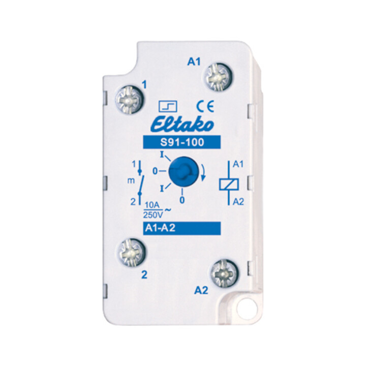 Eltako Interrupteur à impulsion pour encastré/surface 1S 10A S91-100-12V