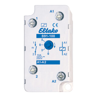 Eltako Interrupteur à impulsion pour montage encastré/surapparent 1S 10A S91-100-8V