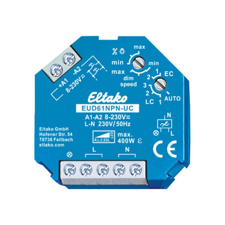 Eltako Interrupteur à impulsion variateur EUD61NPN-UC