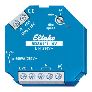 Eltako Interrupteur de gradation de commande 1-10V, pour EVGs SDS61/1-10V