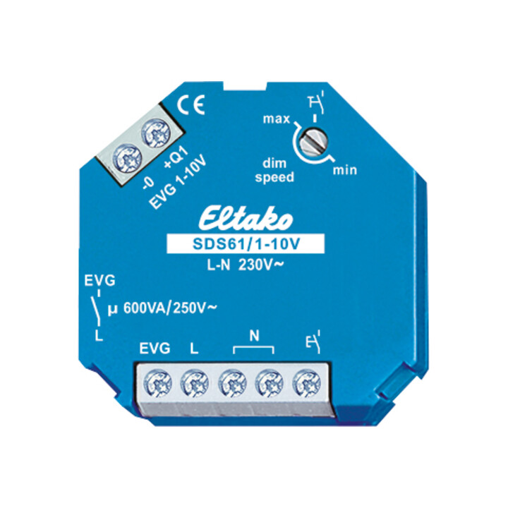 Eltako Interrupteur de gradation de commande 1-10V, pour EVGs SDS61/1-10V
