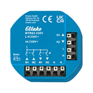 ELTAKO Motor-Trennrelais MTR62-230V 2+2 Schließer 4A 250V AC