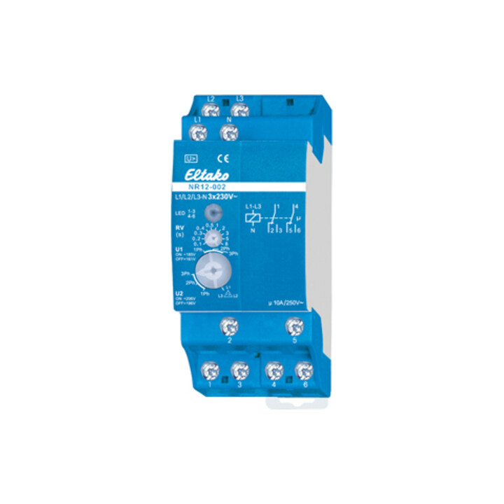 Eltako Netzüberwachungsrelais 2W pot.frei 10A/250V NR12-002-3x230V