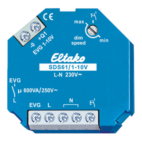 Eltako Steuerdimmschalter 1-10V, f.EVGs SDS61/1-10V