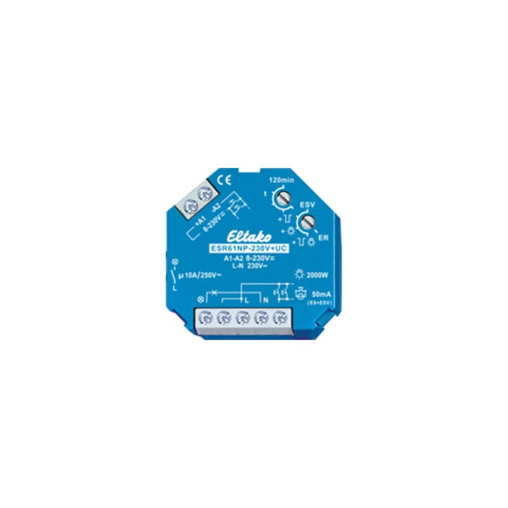 Eltako Stromstoßschalter 1S nicht pot.frei 10A ESR61NP-230V+UC
