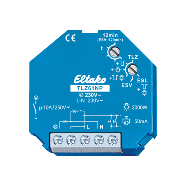 Eltako Treppenlicht-Zeitschalter TLZ61NP-230V
